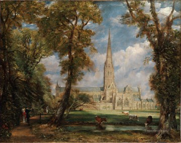 Juan Constable Painting - Catedral de Salisbury Romántico John Constable